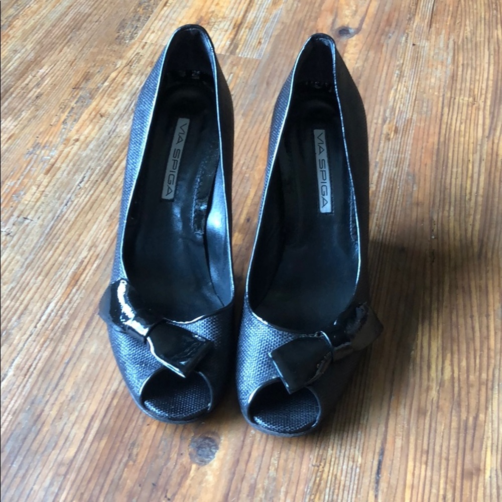 Va Spiga made in Italy size 8M peep toe